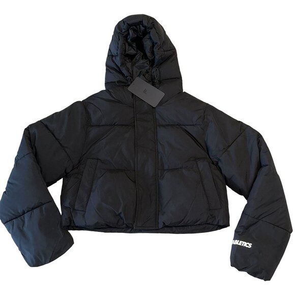 Fabletics Jackets & Blazers - NWT Fabletics Essential Black Cropped Hooded Puffer Jacket Women's XX-Small XXS